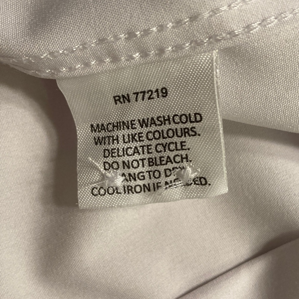 Michael Strahan Men's White Dress Shirt Size XL 18-18.5/35-36 - Picture 6 of 10